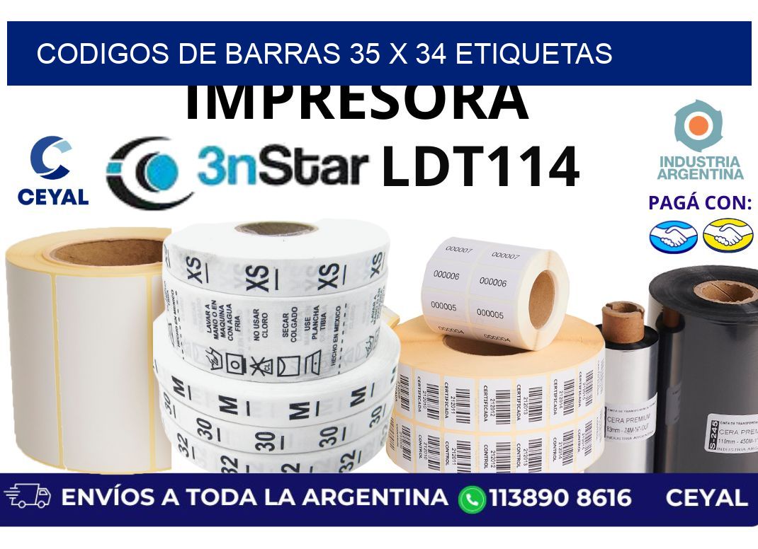 codigos de barras 35 x 34 etiquetas