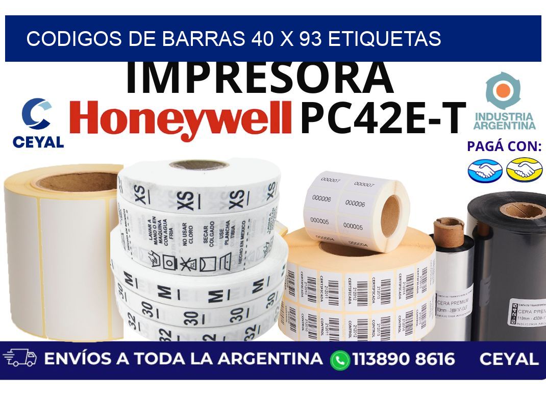 codigos de barras 40 x 93 etiquetas