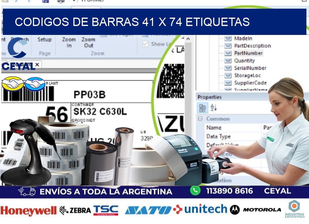 codigos de barras 41 x 74 etiquetas