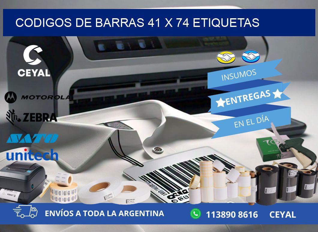 codigos de barras 41 x 74 etiquetas