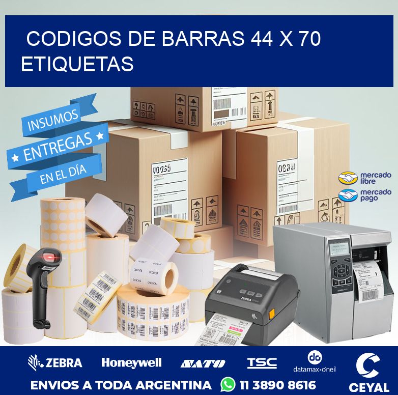 codigos de barras 44 x 70 etiquetas