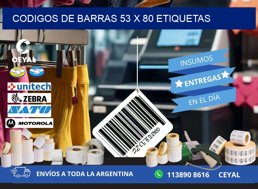 codigos de barras 53 x 80 etiquetas