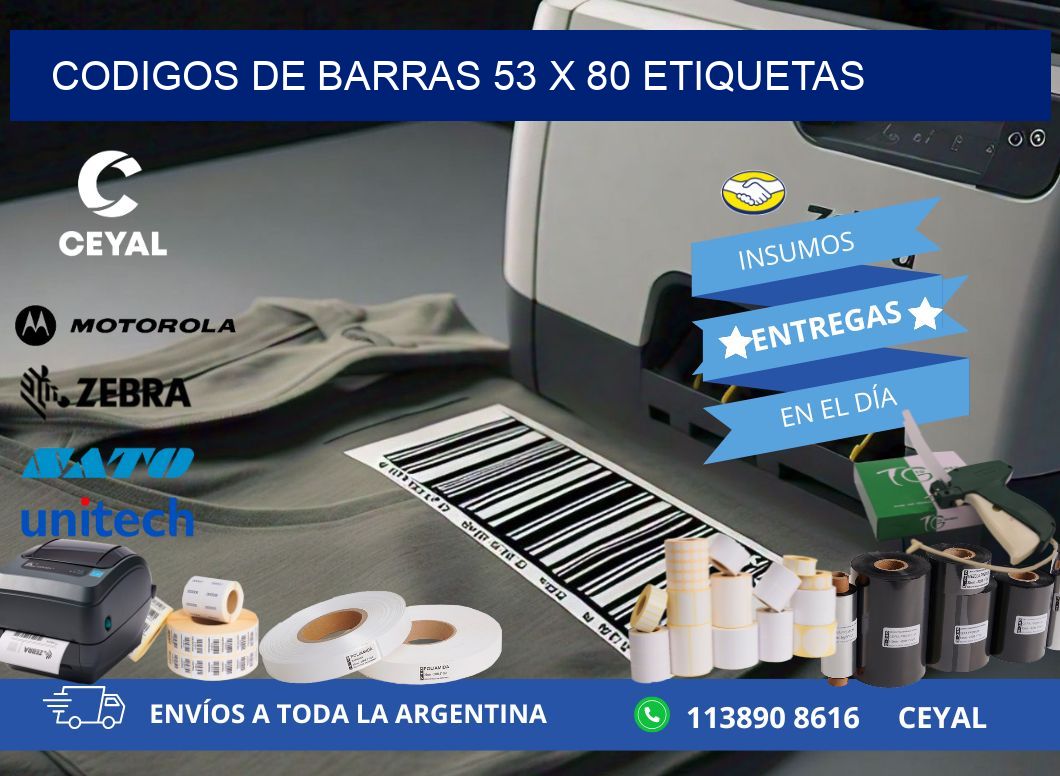 codigos de barras 53 x 80 etiquetas