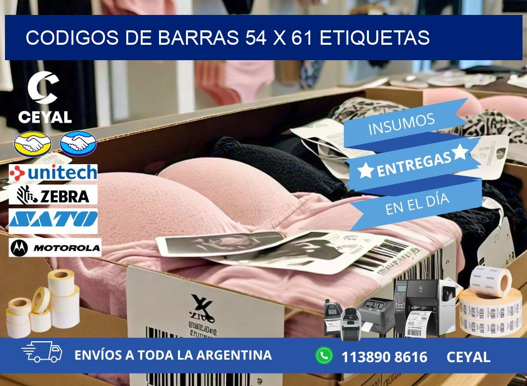 codigos de barras 54 x 61 etiquetas