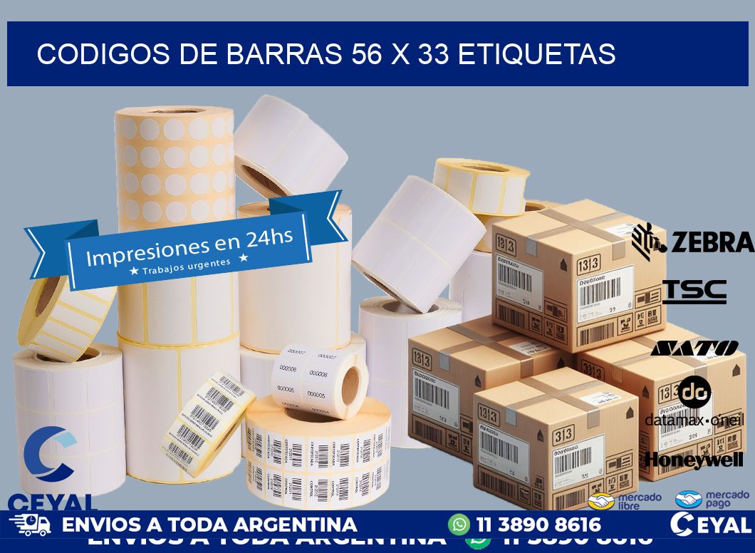 codigos de barras 56 x 33 etiquetas