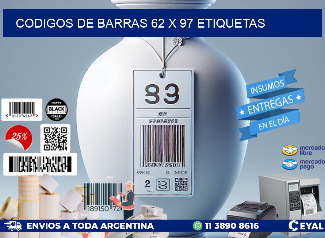 codigos de barras 62 x 97 etiquetas