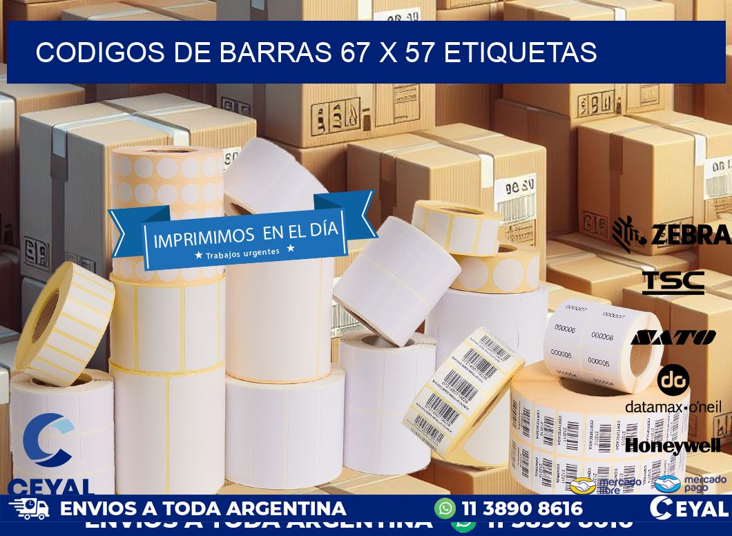 codigos de barras 67 x 57 etiquetas