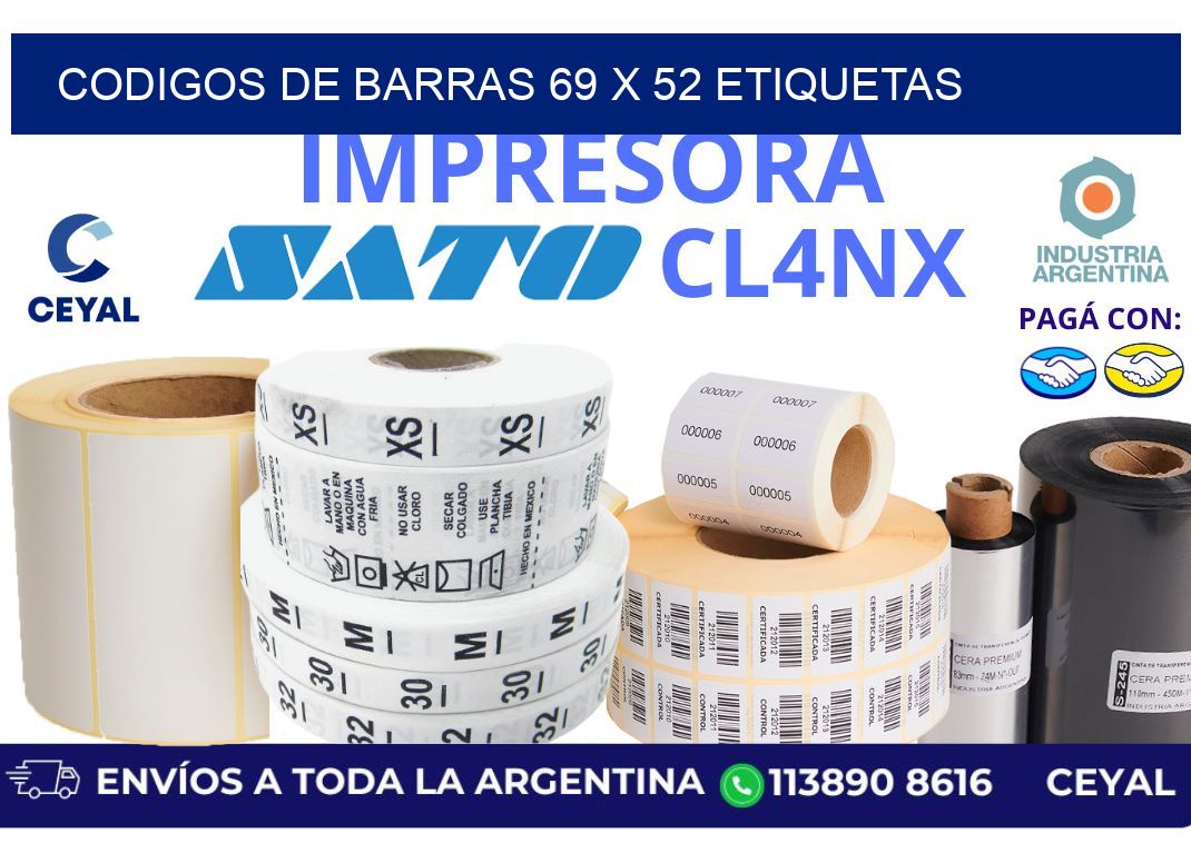 codigos de barras 69 x 52 etiquetas