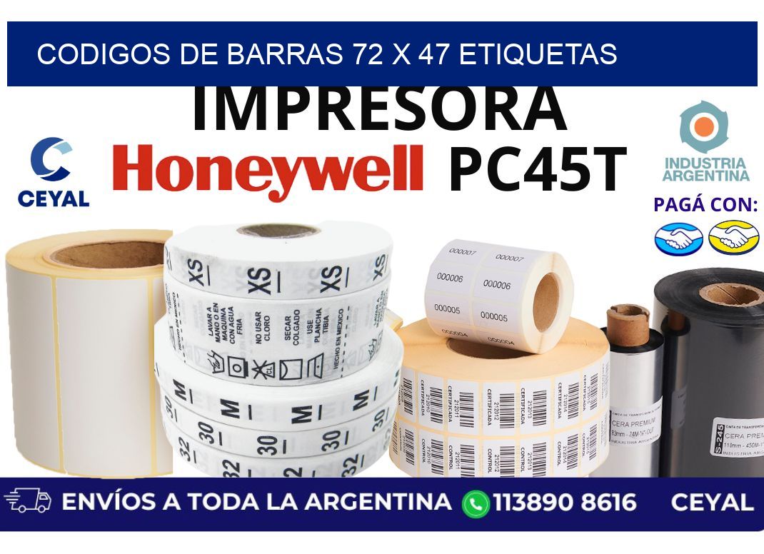 codigos de barras 72 x 47 etiquetas