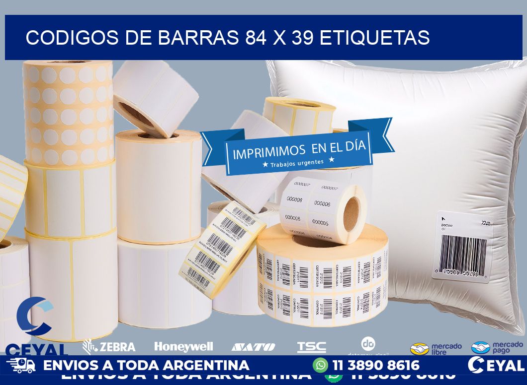 codigos de barras 84 x 39 etiquetas