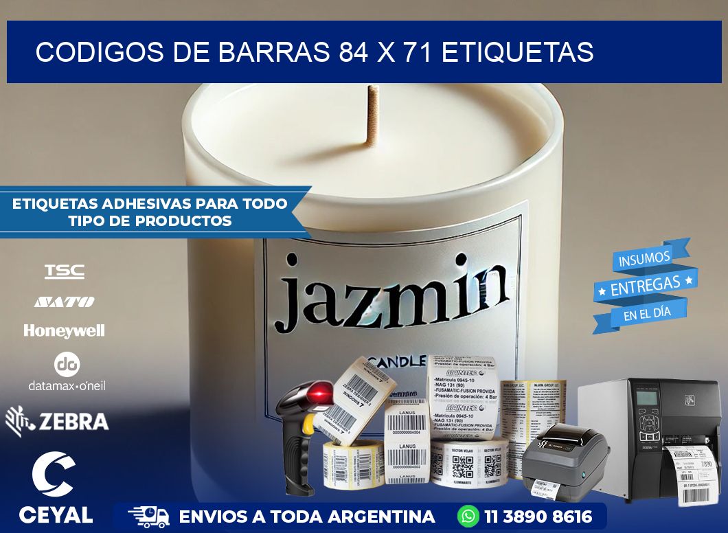 codigos de barras 84 x 71 etiquetas