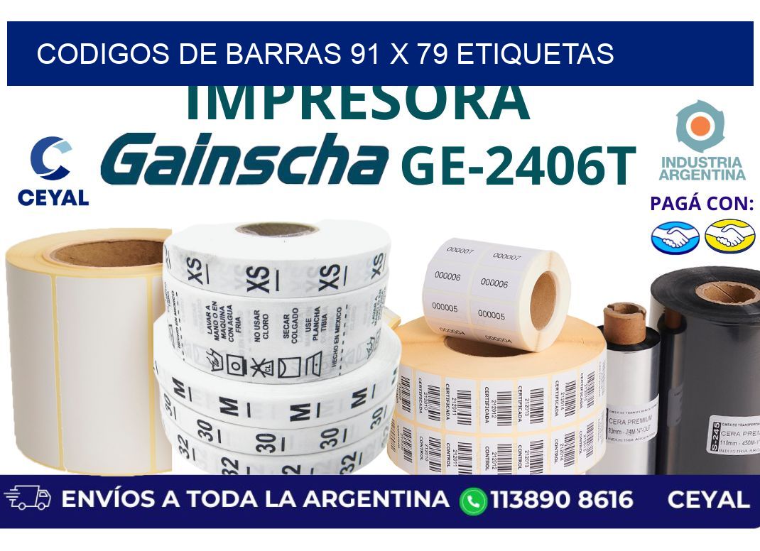 codigos de barras 91 x 79 etiquetas