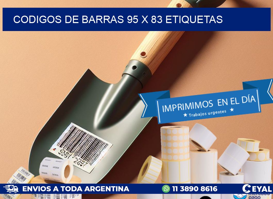 codigos de barras 95 x 83 etiquetas
