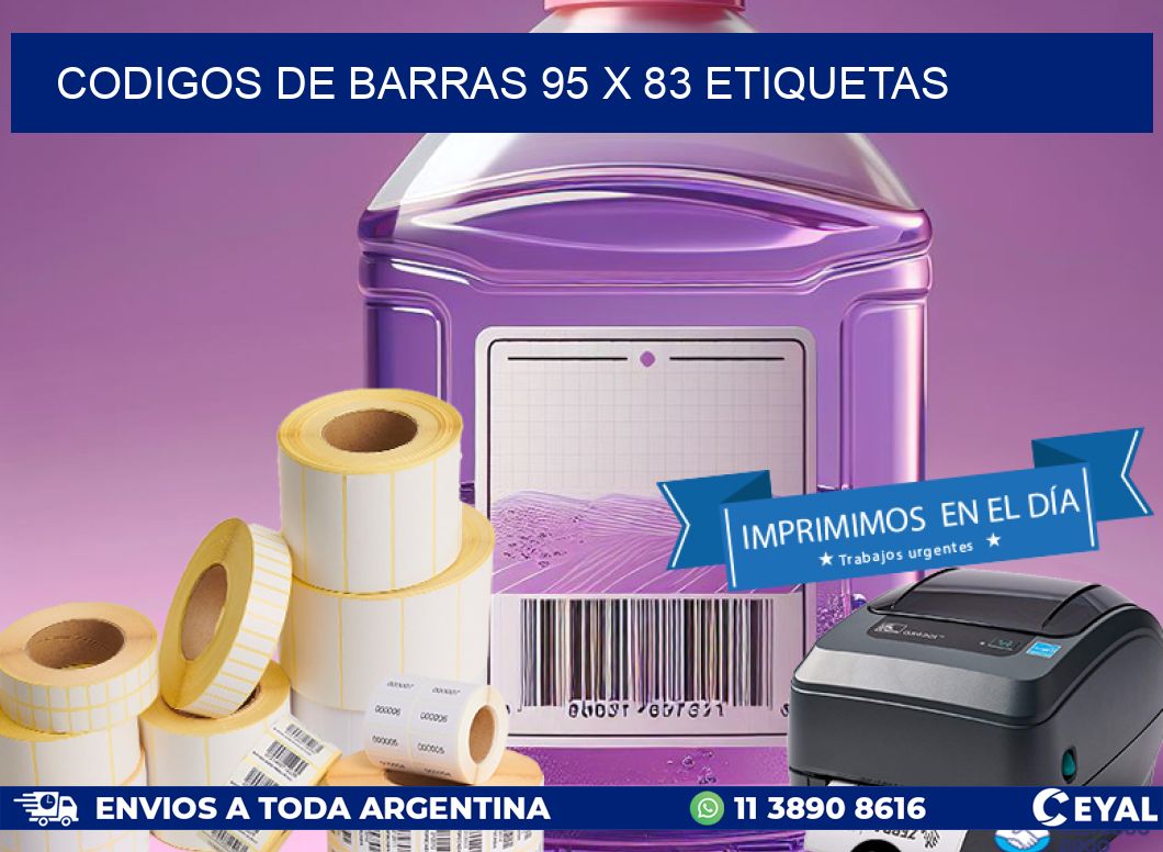 codigos de barras 95 x 83 etiquetas