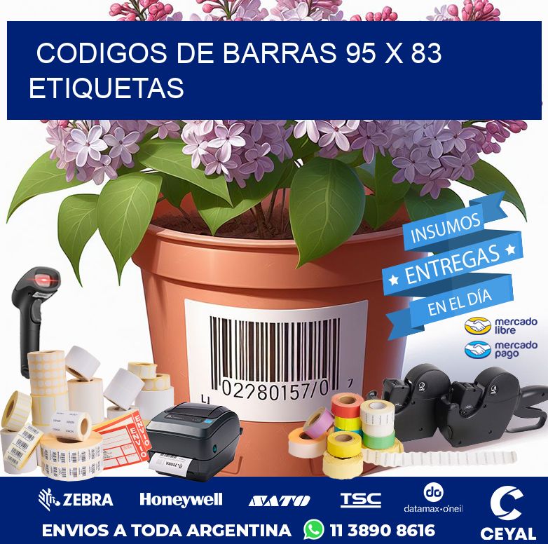 codigos de barras 95 x 83 etiquetas