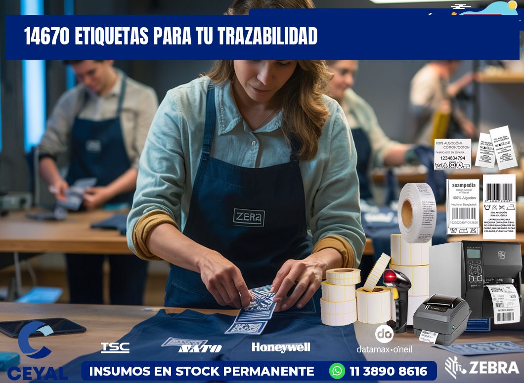 14670 etiquetas para tu trazabilidad