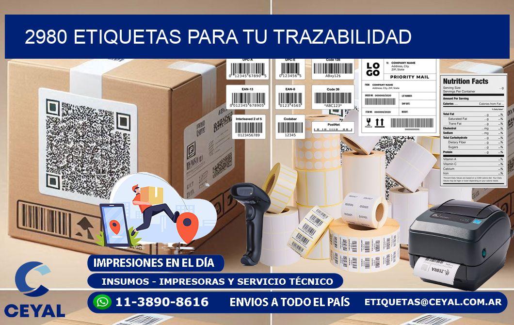 2980 etiquetas para tu trazabilidad