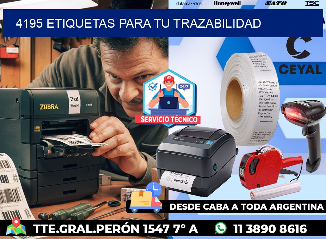 4195 etiquetas para tu trazabilidad