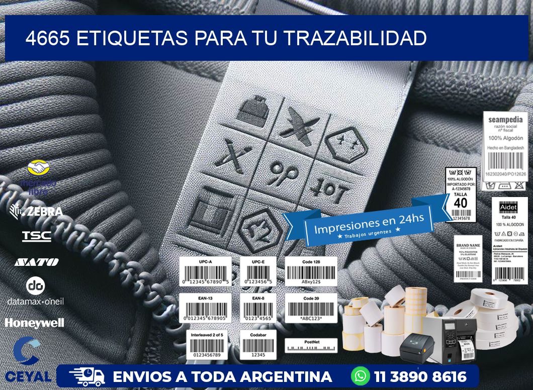 4665 etiquetas para tu trazabilidad