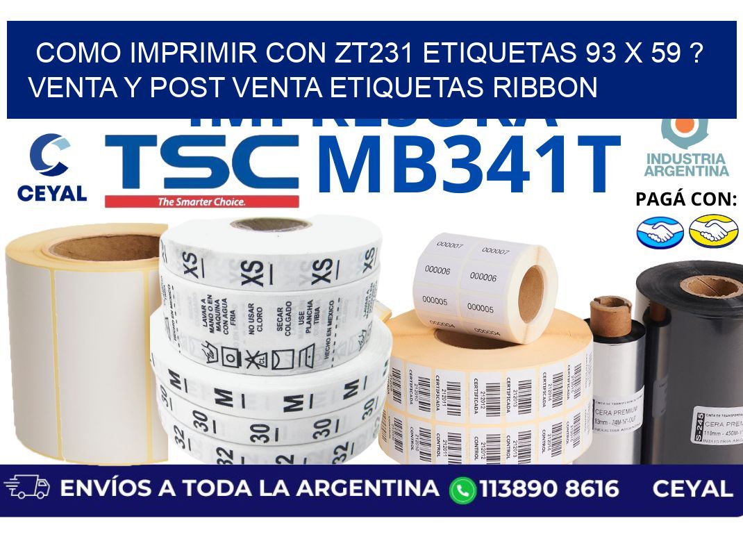 como imprimir con zt231 etiquetas 93 x 59 ? Venta y post venta etiquetas ribbon