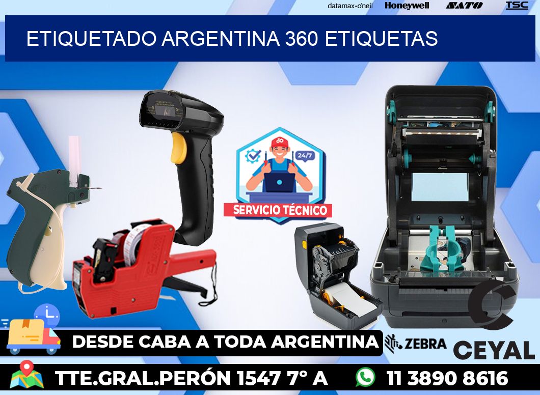 etiquetado argentina 360 etiquetas