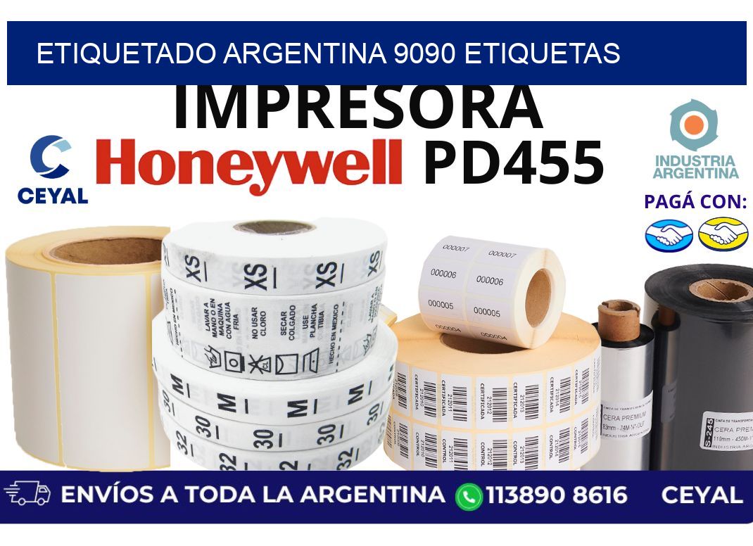etiquetado argentina 9090 etiquetas