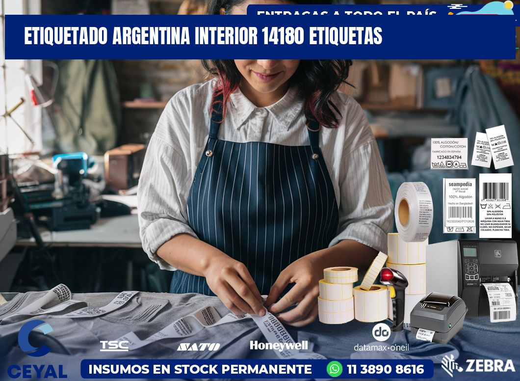 etiquetado argentina interior 14180 etiquetas
