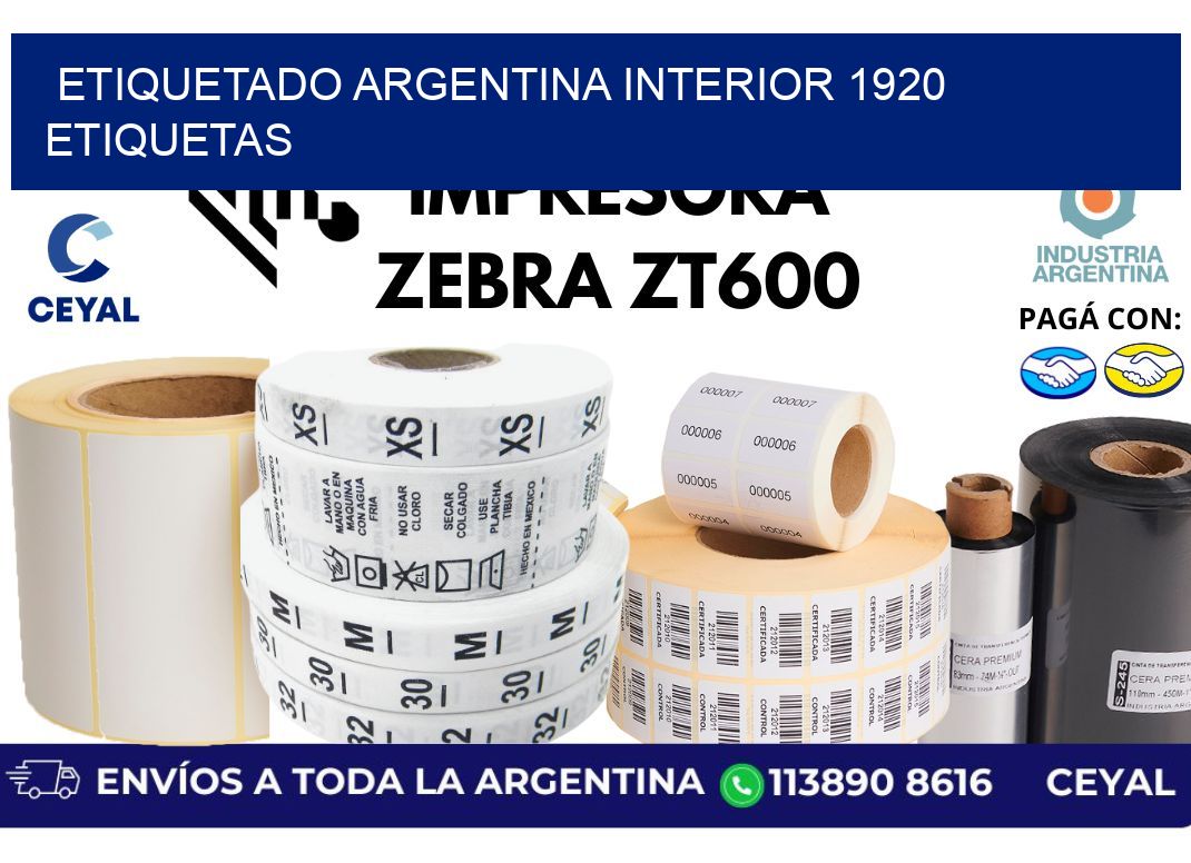 etiquetado argentina interior 1920 etiquetas