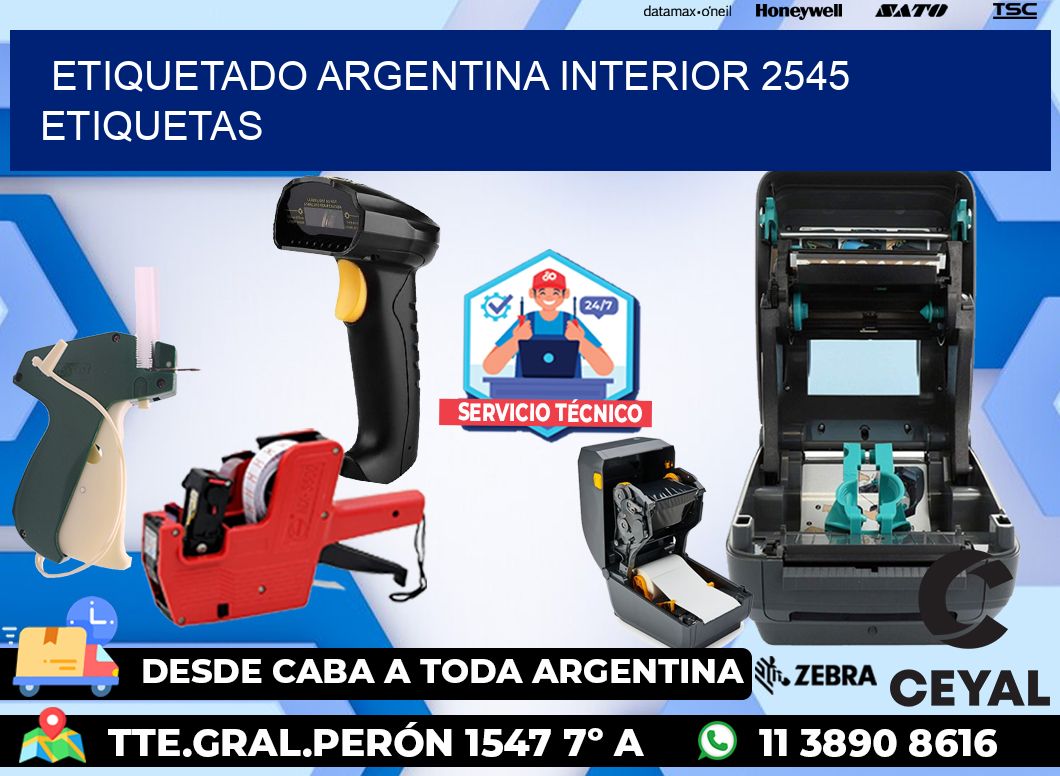 etiquetado argentina interior 2545 etiquetas