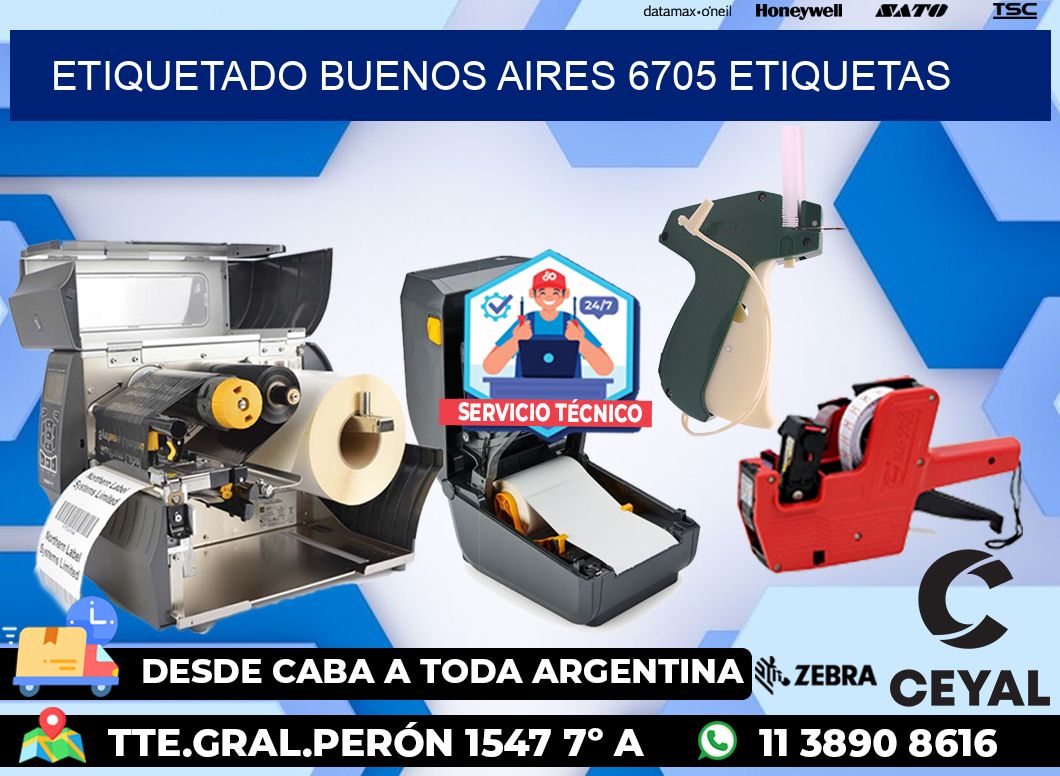 etiquetado buenos aires 6705 etiquetas