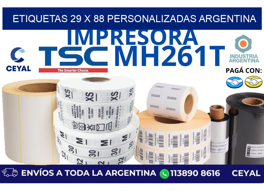 etiquetas 29 x 88 personalizadas argentina