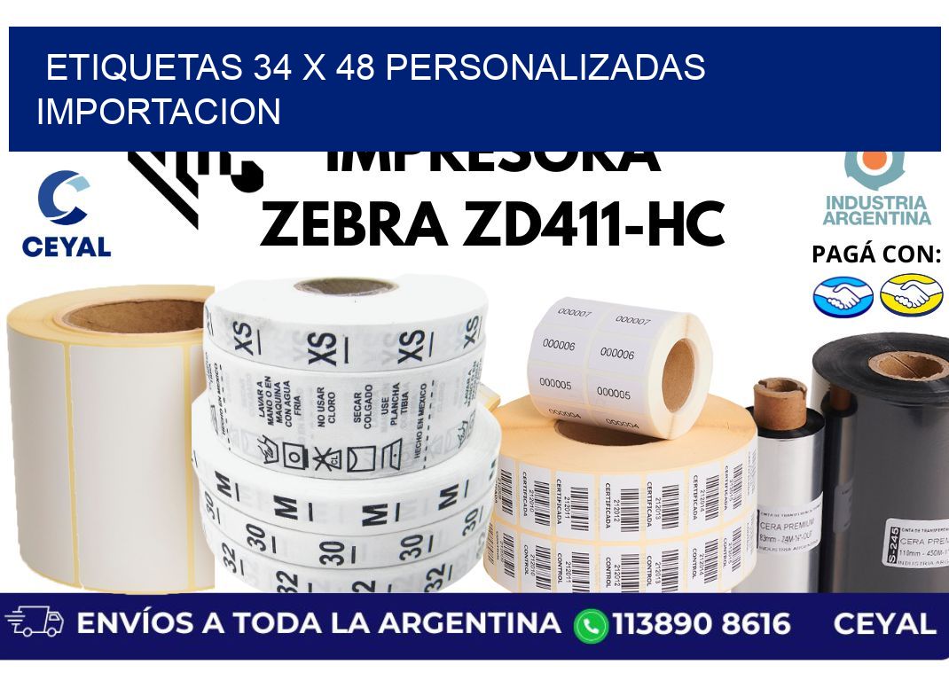 etiquetas 34 x 48 personalizadas importacion