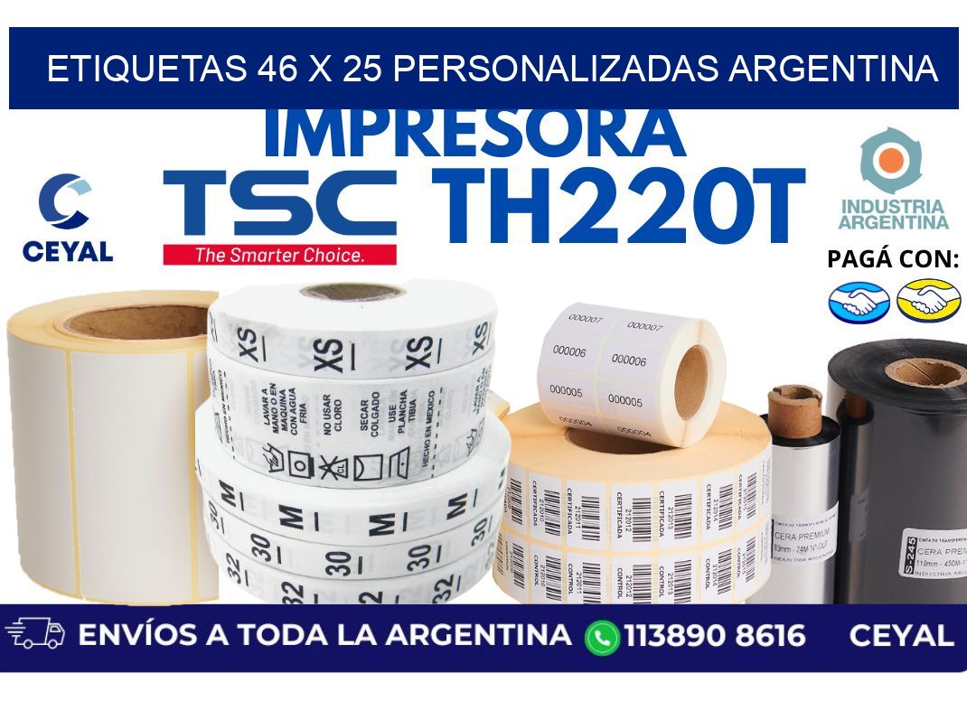 etiquetas 46 x 25 personalizadas argentina