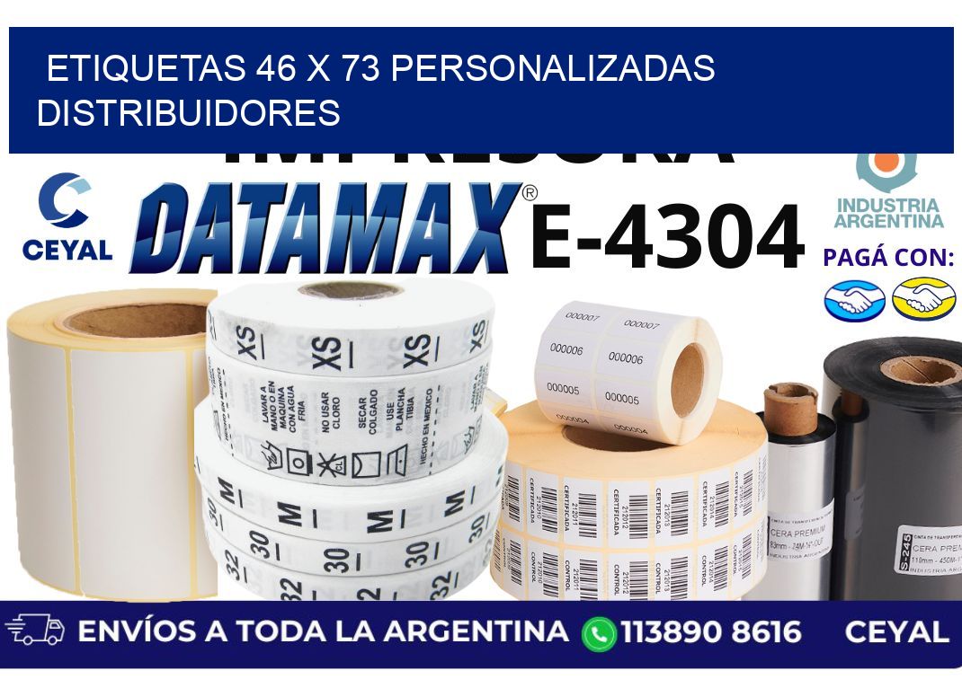 etiquetas 46 x 73 personalizadas distribuidores