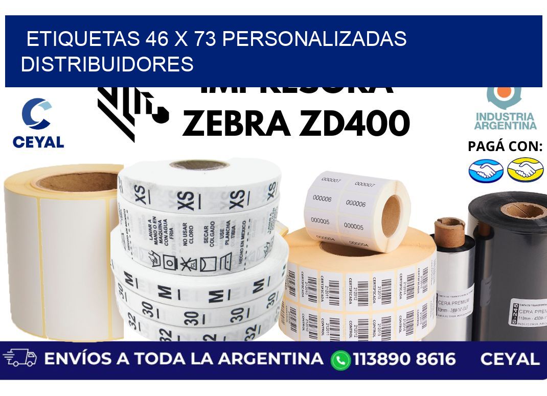 etiquetas 46 x 73 personalizadas distribuidores