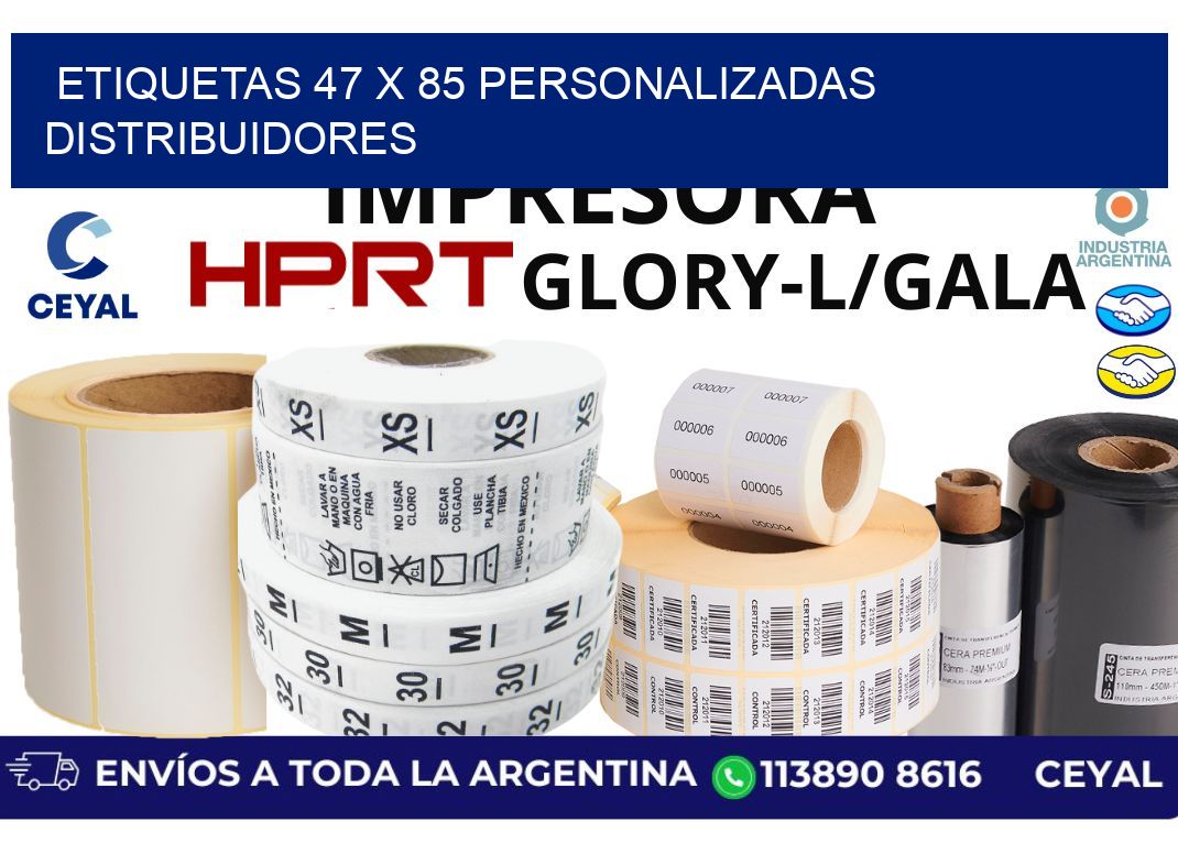 etiquetas 47 x 85 personalizadas distribuidores