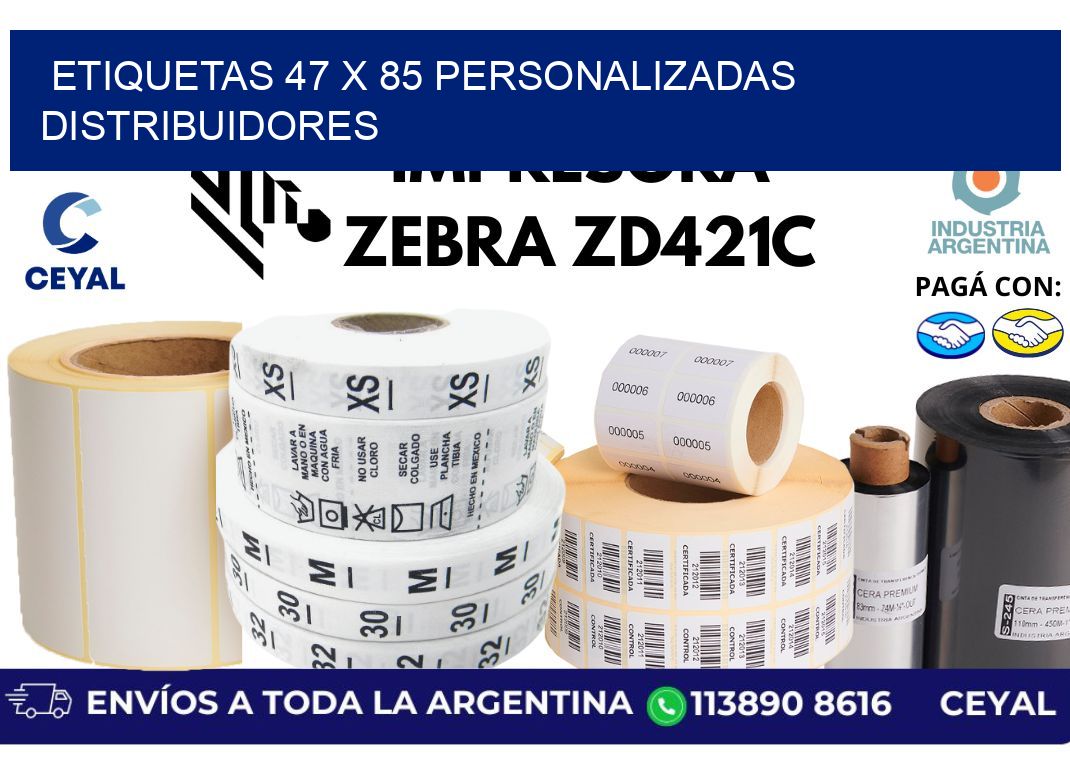 etiquetas 47 x 85 personalizadas distribuidores