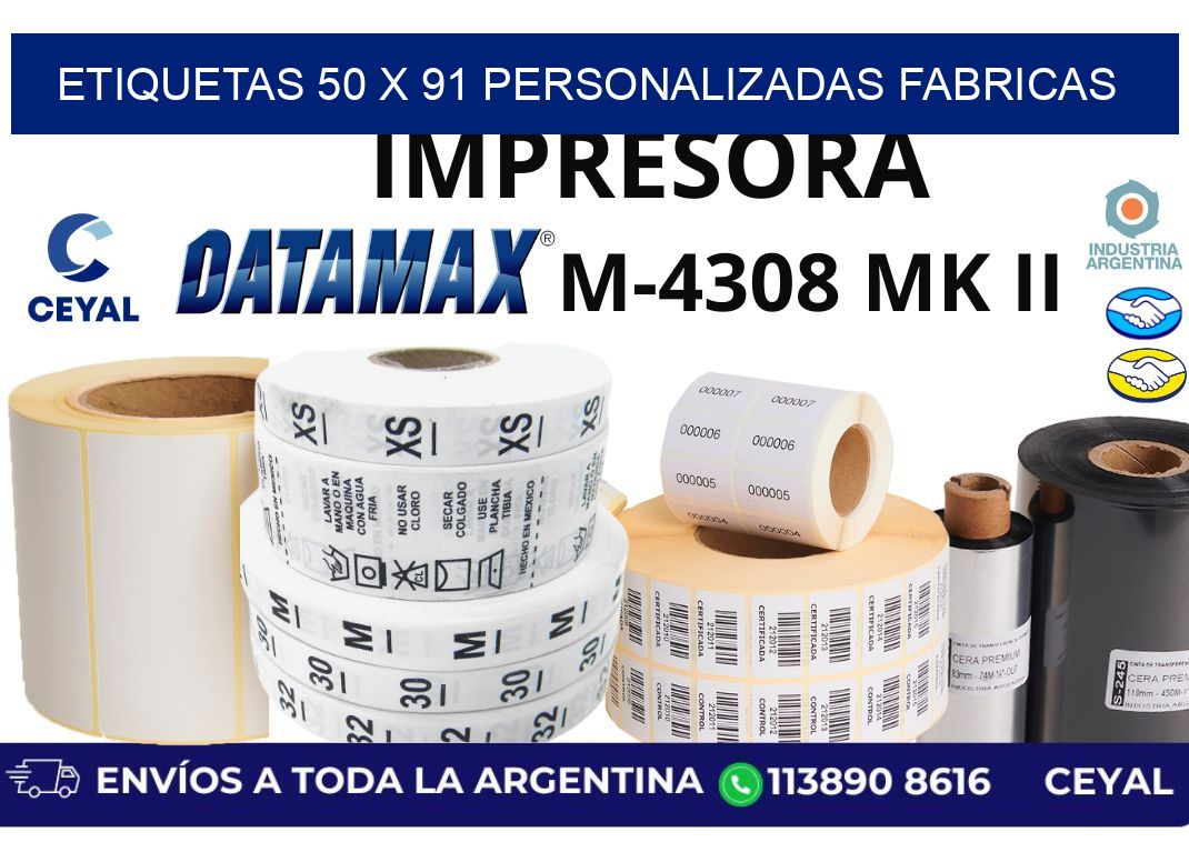 etiquetas 50 x 91 personalizadas fabricas