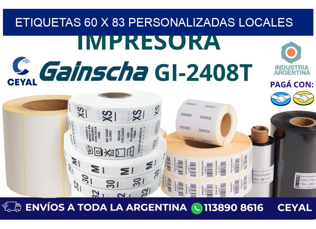 etiquetas 60 x 83 personalizadas locales