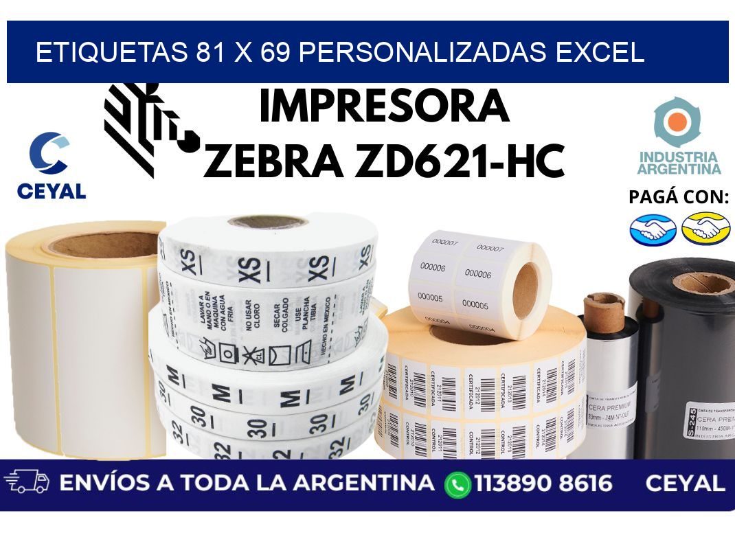 etiquetas 81 x 69 personalizadas excel