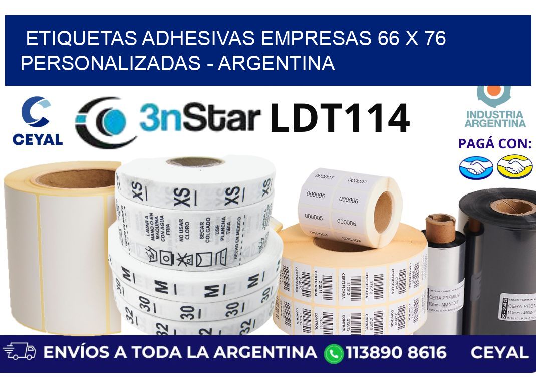 etiquetas adhesivas empresas 66 x 76 personalizadas – Argentina