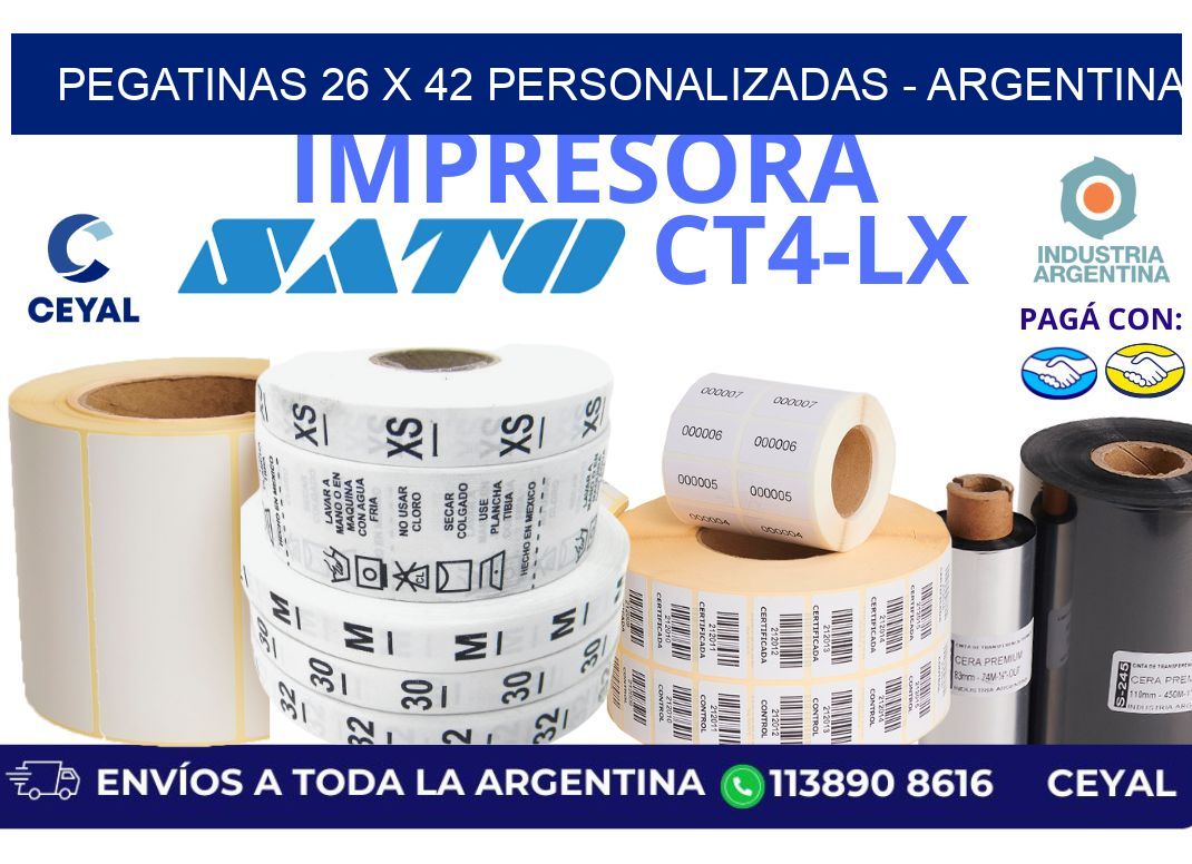 pegatinas 26 x 42 personalizadas - Argentina