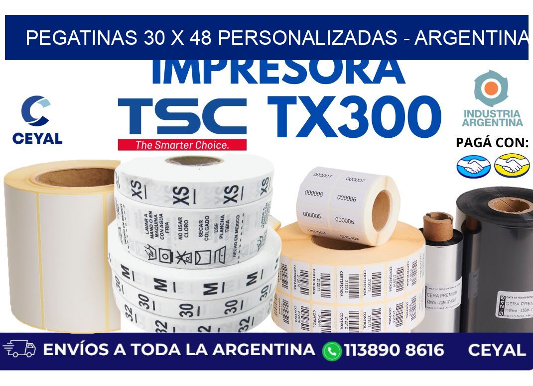 pegatinas 30 x 48 personalizadas – Argentina