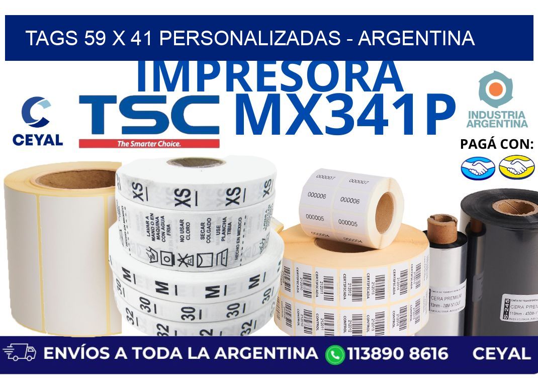 tags 59 x 41 personalizadas – Argentina