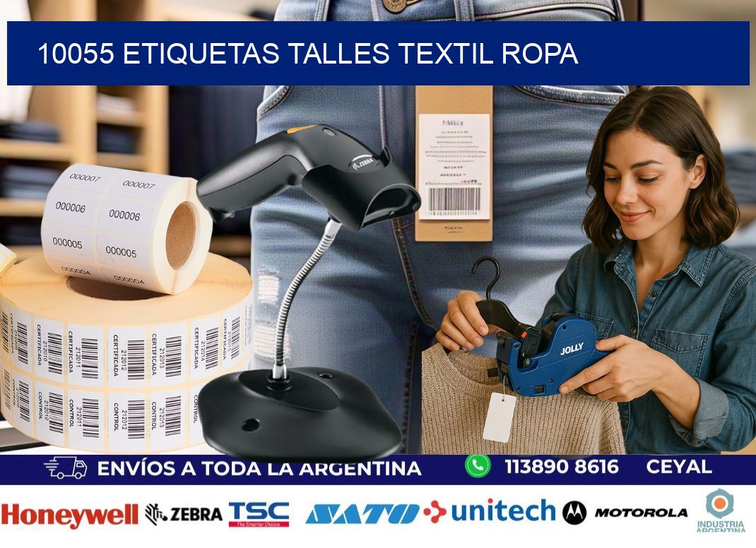 10055 ETIQUETAS TALLES TEXTIL ROPA