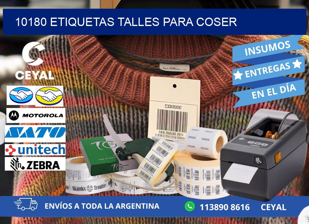 10180 ETIQUETAS TALLES PARA COSER