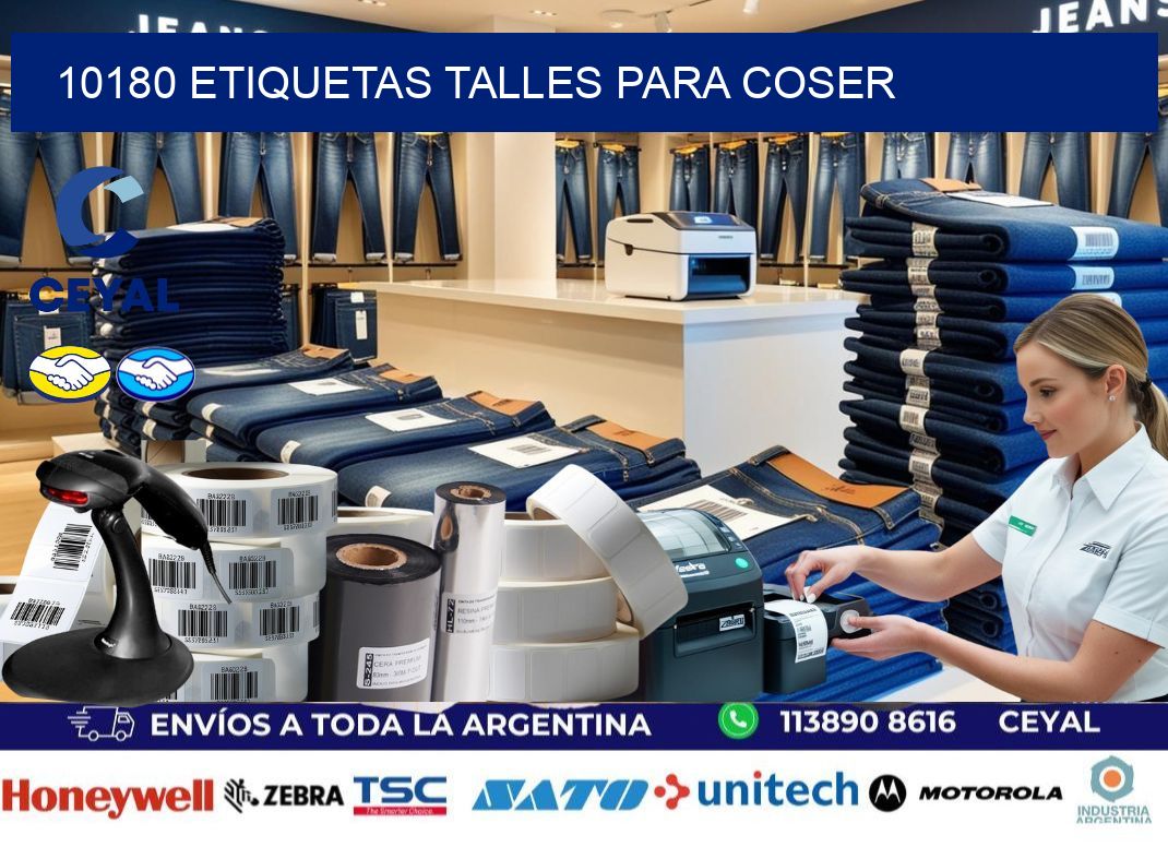 10180 ETIQUETAS TALLES PARA COSER