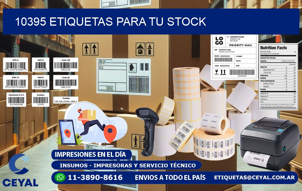 10395 etiquetas para tu stock