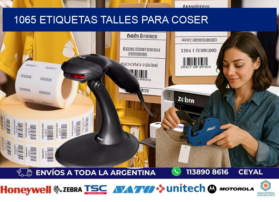 1065 ETIQUETAS TALLES PARA COSER