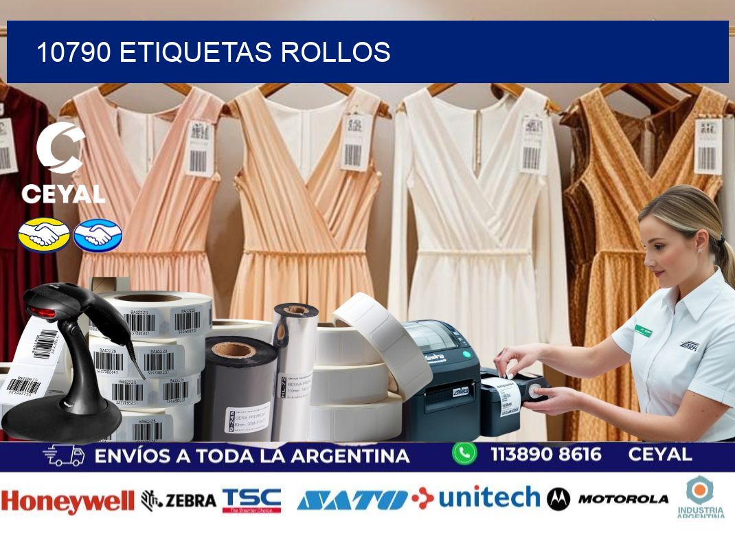 10790 etiquetas rollos